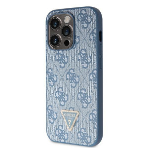 Оригинален гръб GUESS 4G Metal Logo с презрамка GUHCP14XP4TDSCPB - iPhone 14 Pro Max син - Img 2