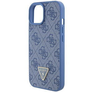 Оригинален гръб GUESS 4G Metal Logo с презрамка GUHCP15SP4TDSCPB - iPhone 15 син - Img 7