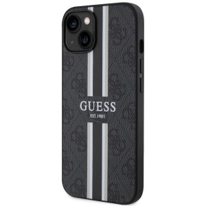 Оригинален гръб GUESS 4G Printed Stripe MagSafe GUHMP14MP4RPSK - iPhone 14 Plus черен - Img 2