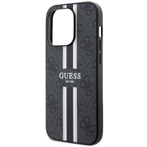 Оригинален гръб GUESS 4G Printed Stripe MagSafe GUHMP14XP4RPSK - iPhone 14 Pro Max черен - Img 6