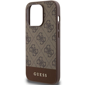 Оригинален гръб GUESS 4G Stripe - iPhone 15 Pro Max кафяв - Img 6