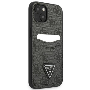 Оригинален гръб GUESS 4G Triangle Logo Cardslot GUHCP13MP4TPK - iPhone 13 черен - Img 4