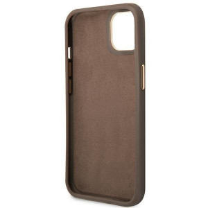 Оригинален гръб GUESS 4G Vintage Gold Logo GUHCP14MHG4SHW - iPhone 14 Plus кафяв - Img 7