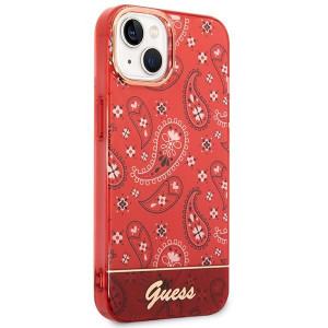 Оригинален гръб GUESS Bandana Paisley GUHCP14MHGBNHR - iPhone 14 Plus червен - Img 4