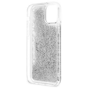 Оригинален гръб GUESS Big Liquid Glitter GUHCP12LLG4GSI - iPhone 12 Pro Max сребрист - Img 7