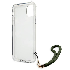 Оригинален гръб GUESS Camo GUHCN61KSARKA с връзка - iPhone 11 зелен / каки - Img 7