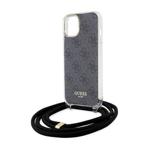 Оригинален гръб GUESS Crossbody Cord 4G Print - iPhone 13 / 14 / 15 черен - Img 5