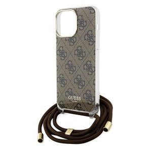 Оригинален гръб GUESS Crossbody Cord 4G Print - iPhone 15 Pro Max кафяв - Img 5