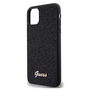 Оригинален гръб GUESS Disco Metal Script - iPhone 11 черен - Img 6