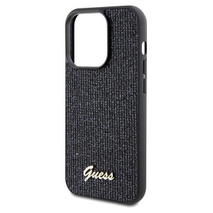Оригинален гръб GUESS Disco Metal Script - iPhone 14 Pro черен - Img 6