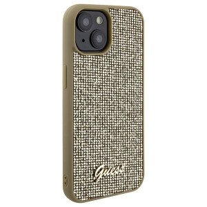 Оригинален гръб GUESS Disco Metal Script - iPhone 15 златист - Img 4