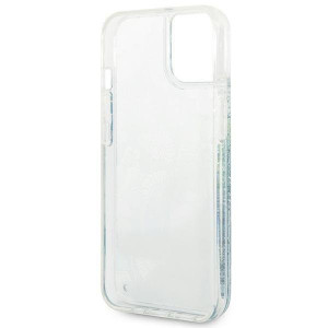 Оригинален гръб GUESS Flower Liquid Glitter GUHCP14MLFLSN - iPhone 14 Plus зелен - Img 7