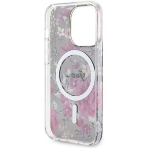 Оригинален гръб GUESS Flower MagSafe GUHMP14LHCFWSA - iPhone 14 Pro зелен - Img 7