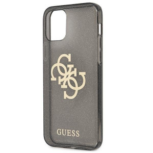 Оригинален гръб GUESS Glitter 4G Big Logo GUHCP12LPCUGL4GBK - iPhone 12 Pro Max черен - Img 6