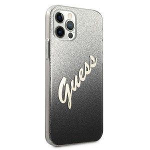 Оригинален гръб GUESS Glitter Gradient GUHCP12MPCUGLSBK - iPhone 12 / 12 Pro черен - Img 4