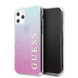 Оригинален гръб GUESS Glitter Gradient - iPhone 11 Pro Max розов / син - Img 9