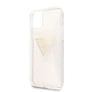 Оригинален гръб GUESS Glitter Triangle GUHCN58SGTLGO - iPhone 11 Pro златист - Img 7