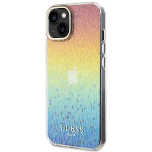 Оригинален гръб GUESS IML Faceted Mirror Disco Iridescent - iPhone 15 многоцветен - Img 2