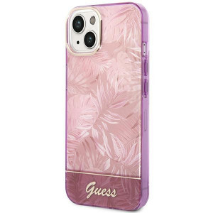 Оригинален гръб GUESS Jungle Collection GUHCP14MHGJGHP - iPhone 14 Plus розов - Img 2