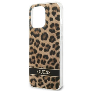 Оригинален гръб GUESS Leopard GUHCP13LHSLEOW - iPhone 13 Pro кафяв - Img 6