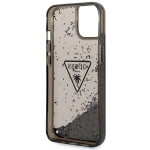 Оригинален гръб GUESS Liquid Glitter Palm Collection GUHCP14SLFCTPK - iPhone 14 черен - Img 7