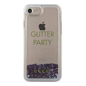 Оригинален гръб GUESS Liquid Glitter Party GUHCP7GLUQPU - iPhone 6 / 7 / 8 / SE (2nd gen) / SE (3rd gen) лилав - Img 2