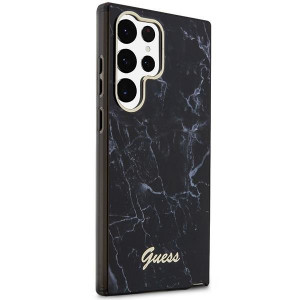 Оригинален гръб GUESS Marble GUHCS23LPCUMAK - Samsung Galaxy S23 Ultra черен - Img 3