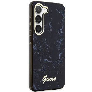 Оригинален гръб GUESS Marble GUHCS23MPCUMAK - Samsung Galaxy S23+ черен - Img 4
