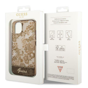 Оригинален гръб GUESS Porcelain GUHCP14MHGPLHC - iPhone 14 Plus охра - Img 8