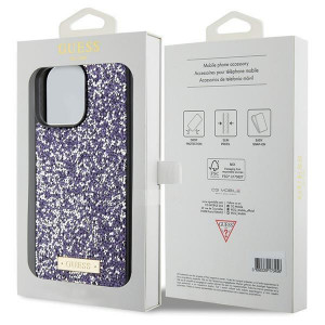 Оригинален гръб GUESS Rhinestone Metal Logo - iPhone 15 Pro Max розов - Img 8
