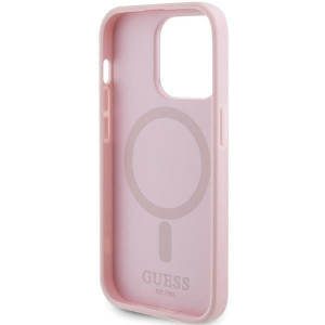Оригинален гръб GUESS Saffiano MagSafe GUHMP14XPSAHMCP - iPhone 14 Pro Max розов - Img 7