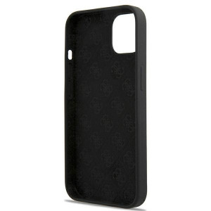 Оригинален гръб GUESS Silicone Script Gold Logo GUHMP13MLSLMGBK - iPhone 13 черен - Img 6