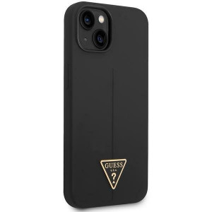Оригинален гръб GUESS Silicone Triangle GUHCP14MSLTGK - iPhone 14 Plus черен - Img 4