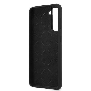 Оригинален гръб GUESS Silicone Vintage Script GUHCS21MLSVSBK - Samsung Galaxy S21+ 5G черен - Img 7