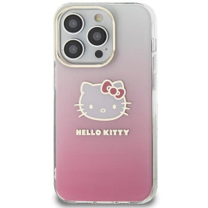 Оригинален гръб Hello Kitty IML Gradient Electrop Kitty Head - iPhone 14 Pro розов - Img 3