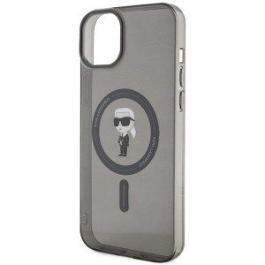 Оригинален гръб KARL LAGERFELD IML Ikonik MagSafe - iPhone 15 Plus черен - Img 6
