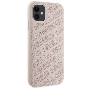 Оригинален гръб KARL LAGERFELD Quilted K Pattern - iPhone 11 розов - Img 4