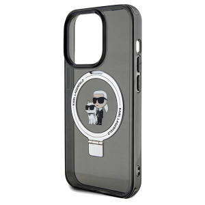Оригинален гръб KARL LAGERFELD Ring Stand Karl & Choupette MagSafe - iPhone 13 Pro Max черен - Img 6
