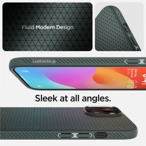 Оригинален гръб SPIGEN Liquid Air - iPhone 15 Plus Abyss Green - Img 13