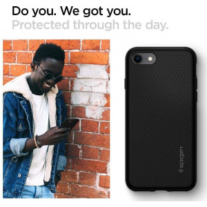 Оригинален гръб SPIGEN Liquid Air - iPhone 7 / 8 / SE (2nd gen) / SE (3rd gen) черен - Img 14