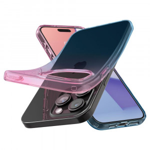Оригинален гръб SPIGEN Liquid Crystal - iPhone 15 Pro Gradation розов - Img 5