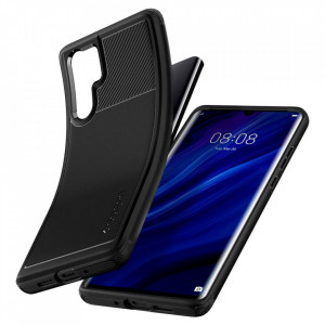 Оригинален гръб SPIGEN Rugged Armor - Huawei P30 Pro черен - Img 7
