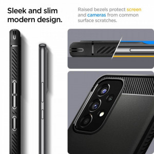 Оригинален гръб SPIGEN Rugged Armor - Samsung Galaxy A53 5G черен мат - Img 3