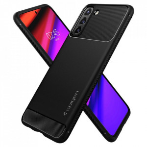 Оригинален гръб SPIGEN Rugged Armor - Samsung Galaxy S21+ 5G черен мат - Img 8
