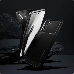 Оригинален гръб SPIGEN Rugged Armor - Samsung Galaxy S21 FE 5G черен мат - Img 9