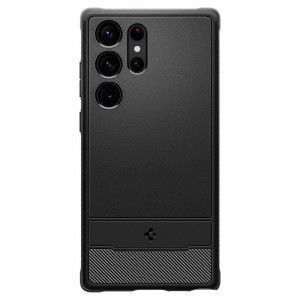 Оригинален гръб SPIGEN Rugged Armor - Samsung Galaxy S23 Ultra черен мат - Img 2
