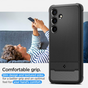 Оригинален гръб SPIGEN Rugged Armor - Samsung Galaxy S24+ черен мат - Img 15
