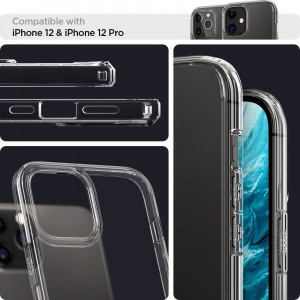 Оригинален гръб SPIGEN Ultra Hybrid - iPhone 12 / 12 Pro кристалнопрозрачен - Img 12