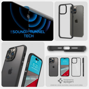 Оригинален гръб SPIGEN Ultra Hybrid - iPhone 14 Pro черен - Img 12