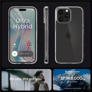 Оригинален гръб SPIGEN Ultra Hybrid - iPhone 15 Pro Frost Clear - Img 17